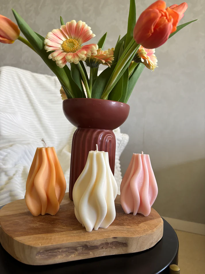 Bougies créées main par Georgeline