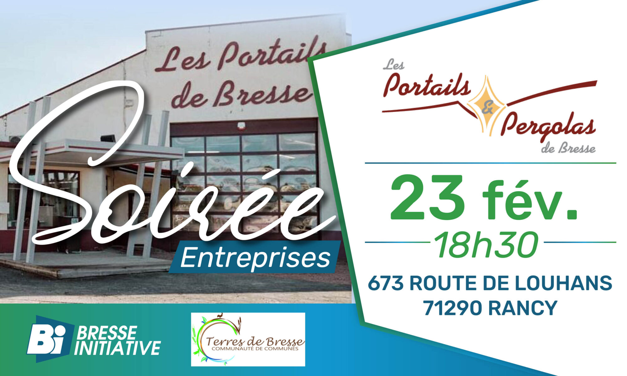 Soirée Entreprises - Les Portails de Bresse 23/02/2026 par Bresse Initiative